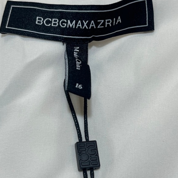 BCBG Max Azria Jordan Gardenia One Shoulder Ruffled Evening Mini Dress NWT READ - Picture 7 of 12